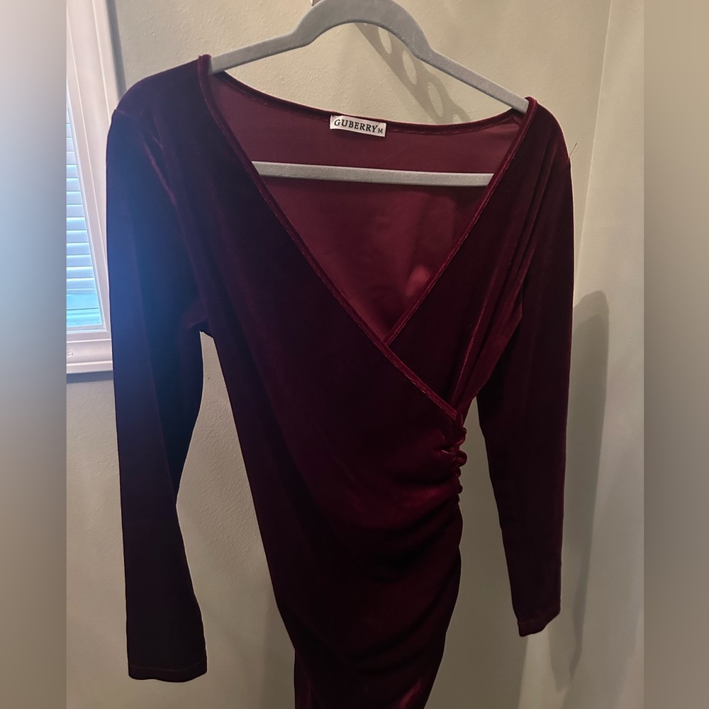Velvet cocktail dress